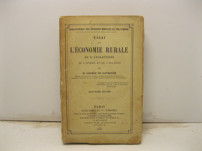 Essai sur l'economie rurale de l'Angleterre, de l'Ecosse et de l'Irlande